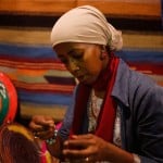 woman in embroidery and painting business Egypt