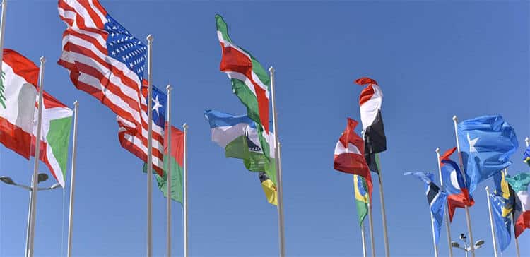 Flags of different countries