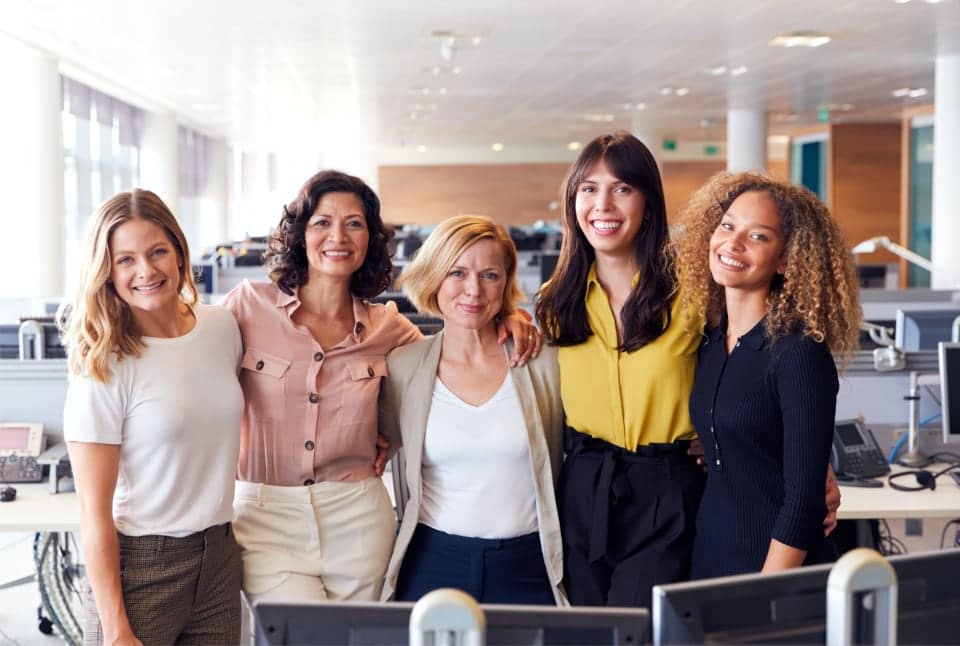 Smiling Female Business Team