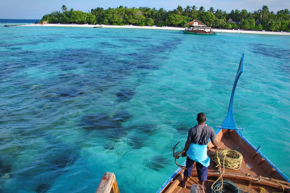 fishing boat of Maldives